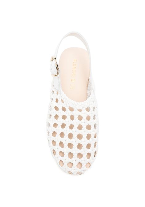 Sandali con fibbia FLORENS | F11371/2 INTRECCIO BIANCO